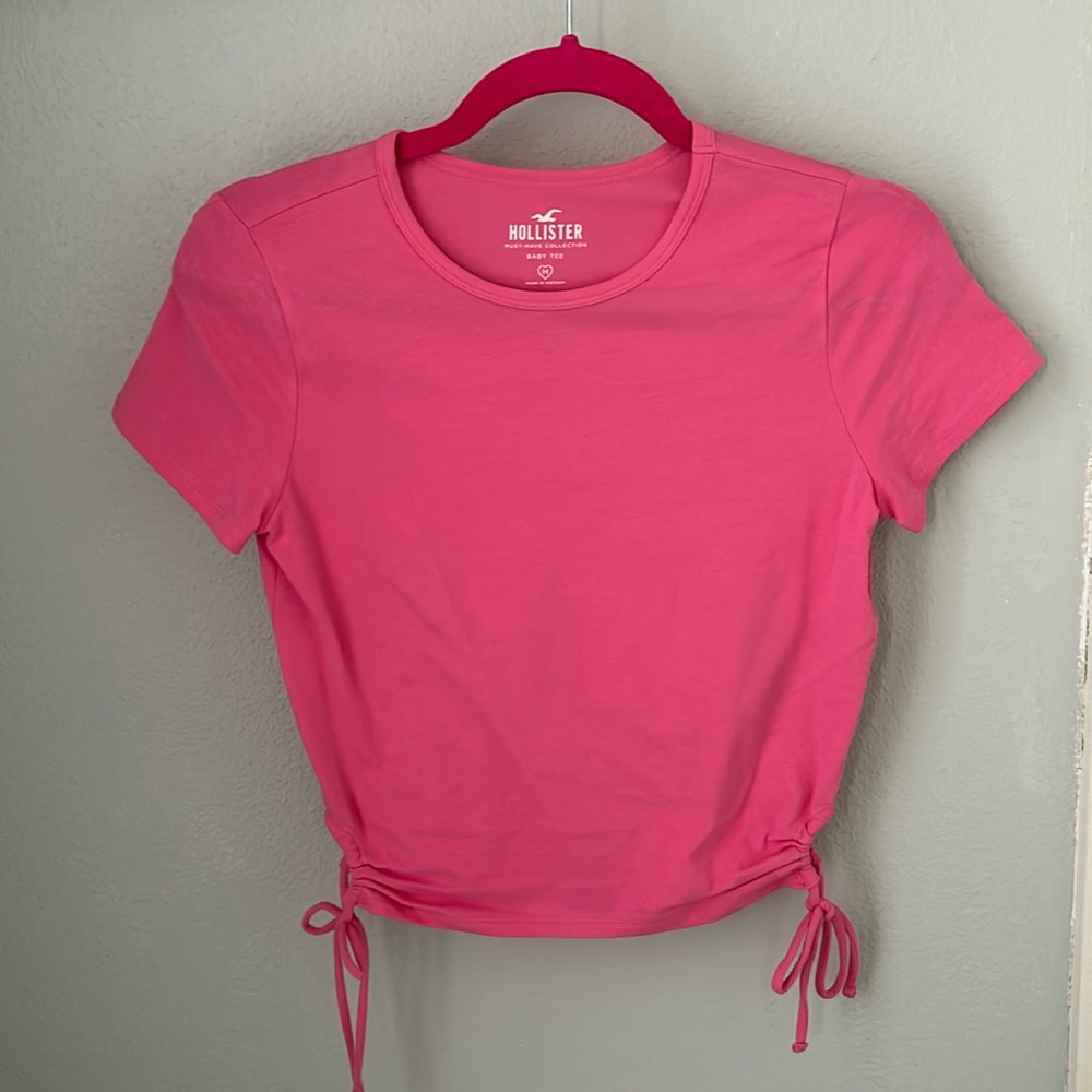 Hollister pink baby tee
